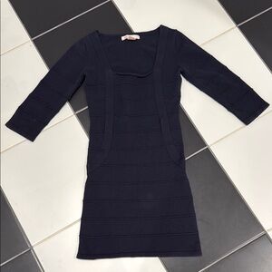 Charlotte Ronson Navy Knit Top
